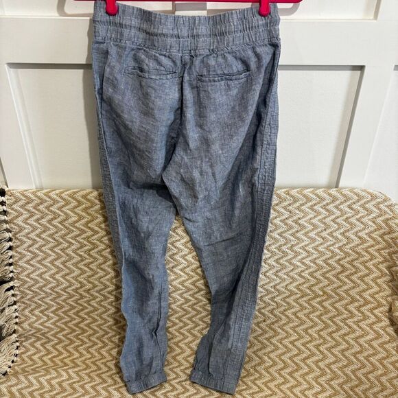 Athleta Cabo Linen Jogger Chambray Blue - Picture 6 of 9